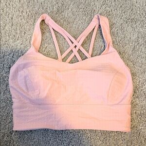 Lululemon Athletica Light Pink Crisscross Sports Bra